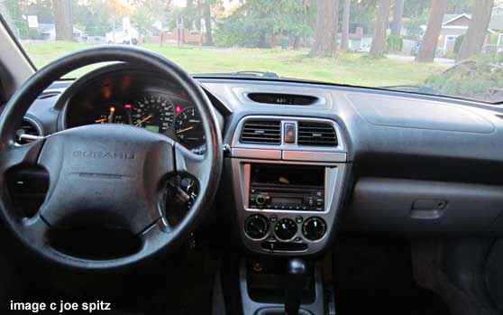 dashboard 2002 subaru outback sport