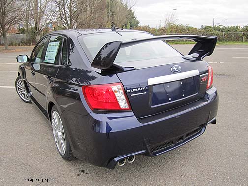 2011 Plasma Blue STI 4 door sedan