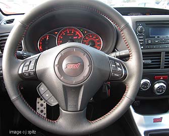 2011 STI steering wheel with hands free cell phone bluetooth controls