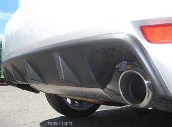 2010 WRX 5 door single exhaust with rear diffuser