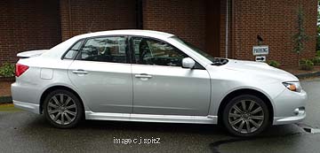 WRX 4 door sedan, side view