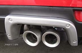 exhaust finishers on WRX and STI