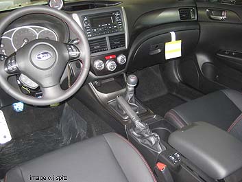 2011 Subaru WRX interior, Limited shown