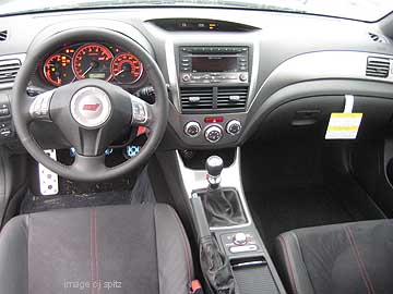 2010 STI interior shot