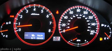 2007 Subaru Legacy GT instrument dashboard panel display