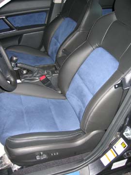 2007 spec.B  has special charcoal leather with dusk blue alcantara insets