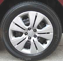 2012, 2011, 2010 Legacy 2.5i 16 steel wheel with plastic wheel cover