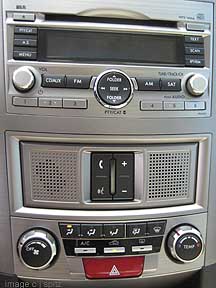 standard heater control and radio, with optional BlueConnect in the middle