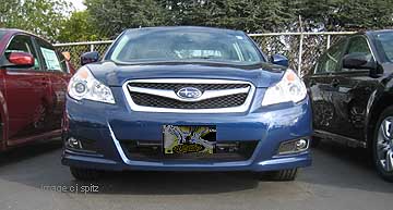 2010 Legacy with optional fog lights,