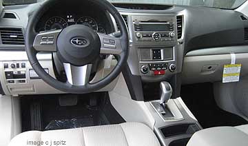 2010 interior, taupe interior with optional BlueConnect above heater control