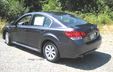 Legacy Premium sedan, rear view