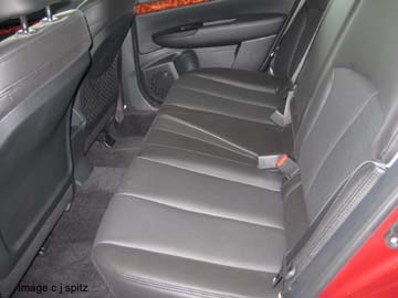 rear seat, gray leather shown