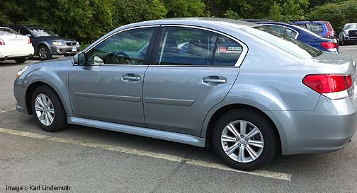 2010 Legacy with Forester body side moldings