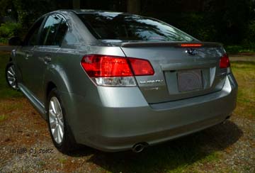 3.6R Limited, silver, with optional rear spoiler