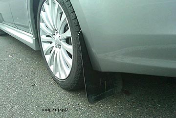 2011 Subaru Legacy GT with aftermarket mud flap, click for more photos