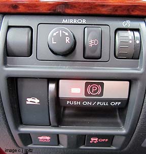 driver controls on a 2011 legacy sedan- Limited shown
