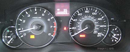 2011 Legacy GT instrument panel
