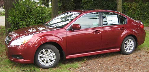 2011 Legacy, ruby red pearl