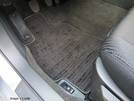 all legacy models have carpeted floor mats
