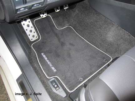 2012 subaru gt gray trimmed GT embossed floor mats, set of four