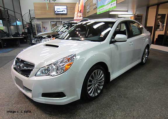 front view 2012 subaru legacy gt turbo sedan