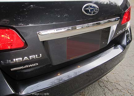 2012 Legacy with optional chrome trunk trim