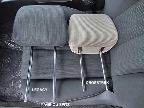 Legacy and crosstrek from headrests