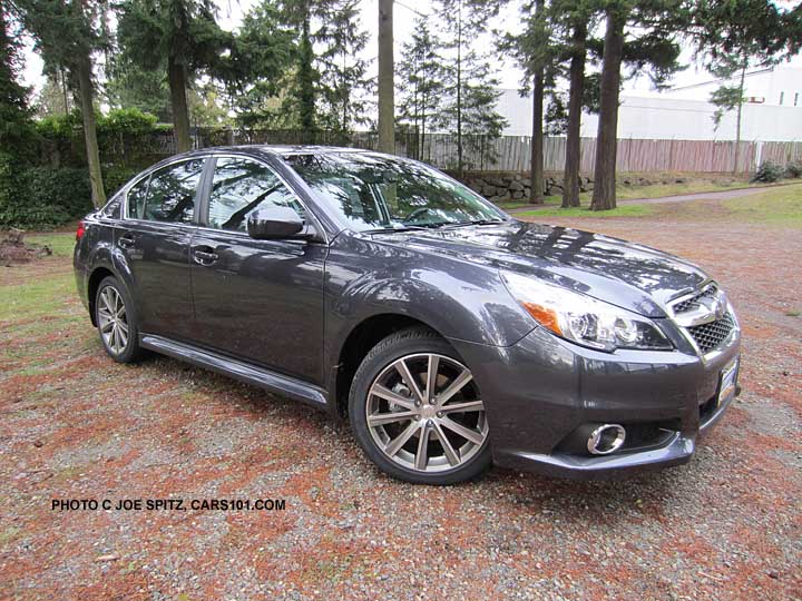 2013 subaru legacy sport model, graphite gray shown. new model starting dec. 2012