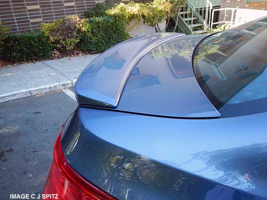 twilight blue rear lip spoiler, 2013 subaru legacy 4 door sedan