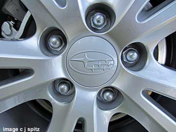 2013 subaru legacy 17" alloy wheel logo