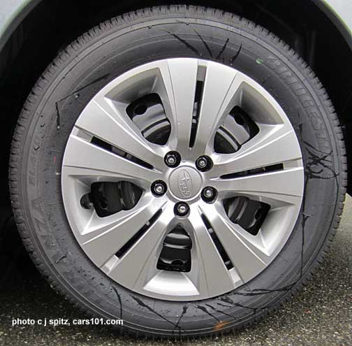 2013 2013 subaru legacy 16" steel wheel with full wheel cover