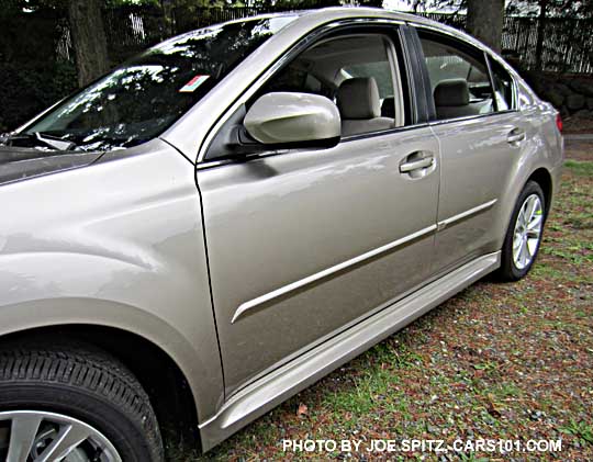 2014 subaru optional body side moldings, tungsten metallic