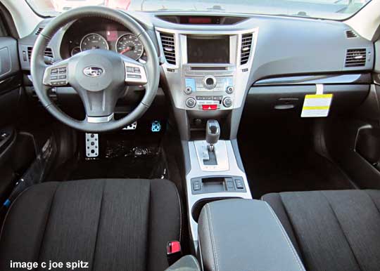 interior dashboard console 2014 subaru legacy sport with optional navigation