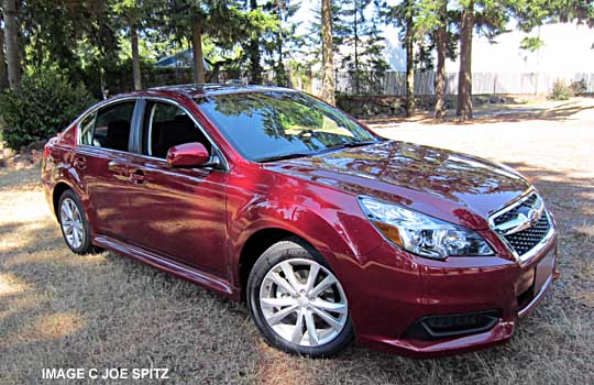 venetian red 2014 subaru legacy 4 door sedan