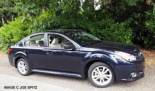 2014 subaru legacy deep indigo pearl with optional alloy wheels