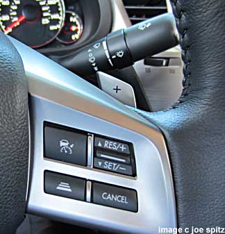 2014 subaru legacy steering wheel cruise controls with eyesight