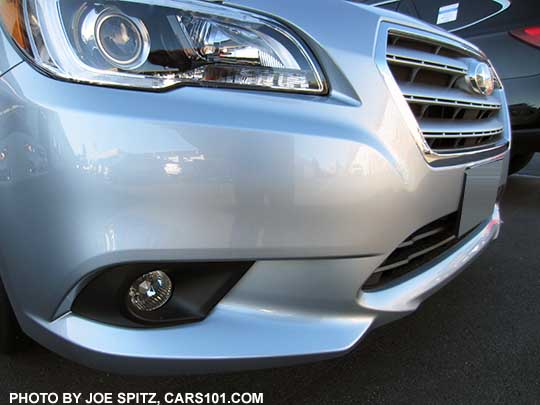 2015 Legacy front fog light. ice silver car shown