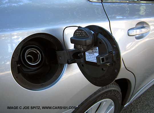 2015 Subaru Legacy gas door is on the passenger side