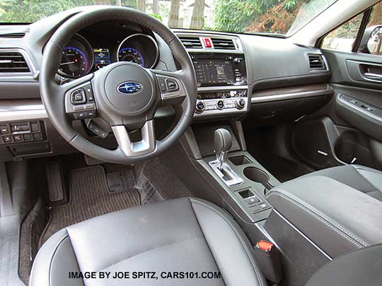 slate black leather interior, 2015 Legacy sedan