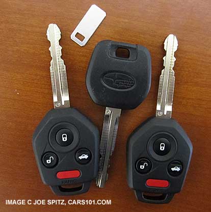 2015 Legacy has 3 standard keys