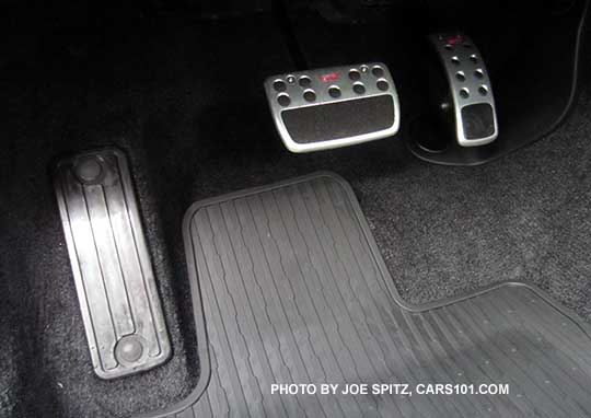 2015 Outback and Legacy optional metal gas and brake pedal covers