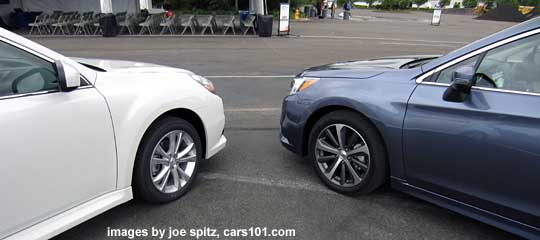 2014 and 2015 Subaru Legacy side-by-side