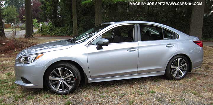 2015 Subaru Legacy Limited side view, ice slver shown