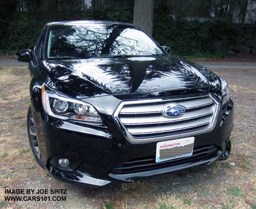 front grill, 2015 Legacy Limited with fog lights, black shown