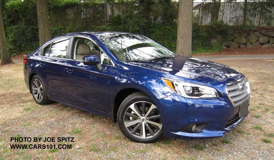 2015 Legacy Limited, Lapis Blue Pearl, with standard 18" alloy wheels