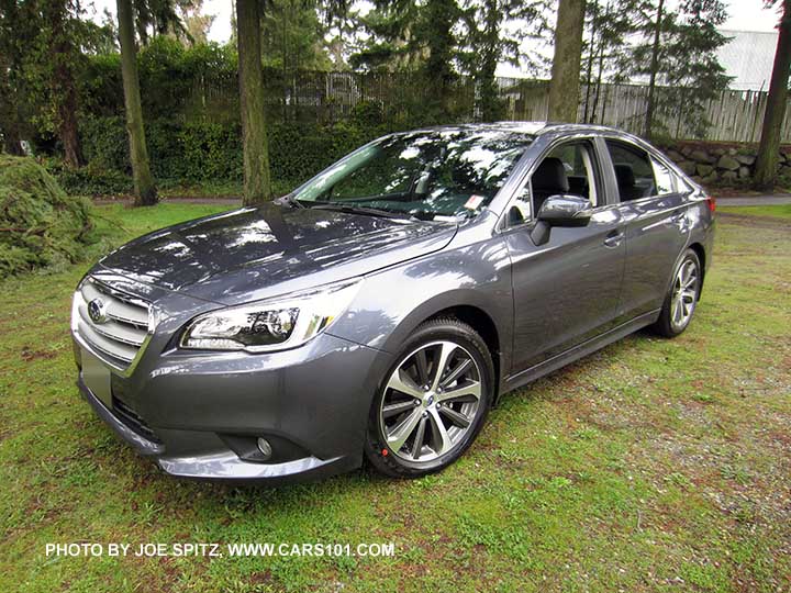 2015 Subaru Legacy Limited sedan, carbide gray color shown