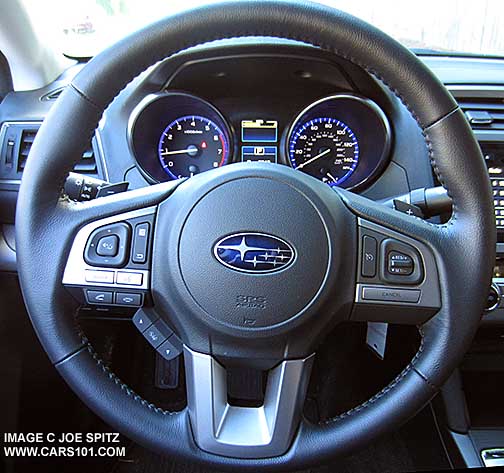 2015 Legacy Premium and Limited leather wrapped steering wheel
