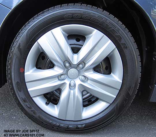 2015 Legacy 2.5i model 17" steel wheel with full wheel cover