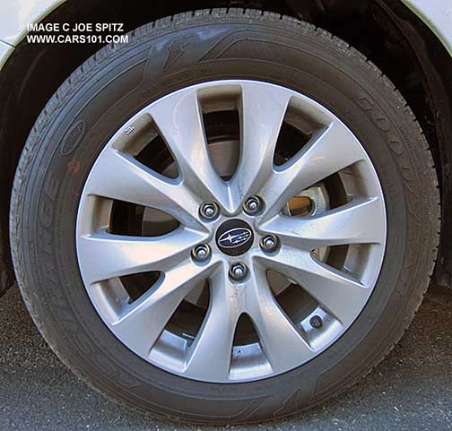 2015 Legacy Premium 17" 5 split spoke alloy wheel