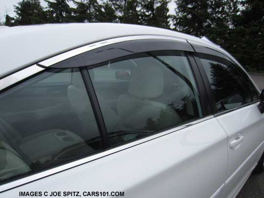 2015 Subaru Legacy optional side window rain drip moldings
